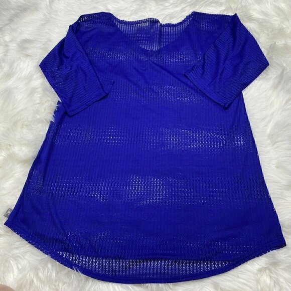O'Neill Swim Coverup Mesh NEW Women's XS Small Royal Blue Cover-Up Shirt Top - Picture 3 of 4